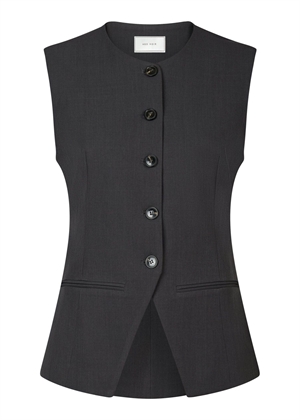 Fabia structure waistcoat Dark Grey Neo Noir 